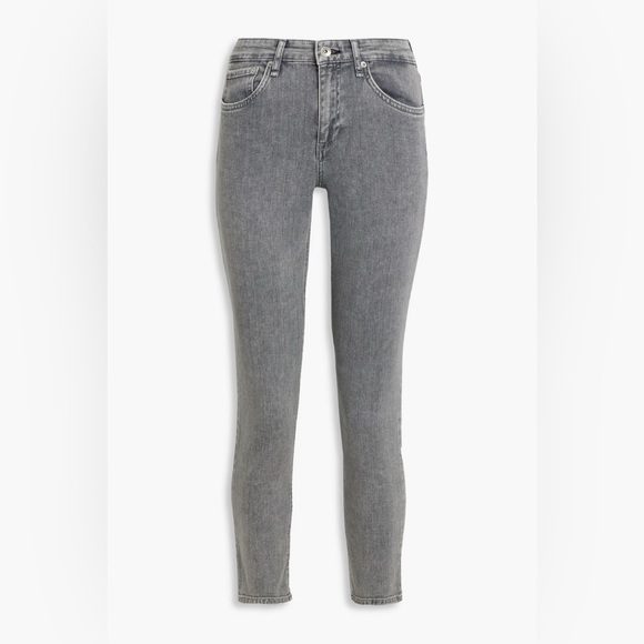 rag & bone Denim - Rag & Bone Cate Cropped Mid-Rise Skinny Jeans